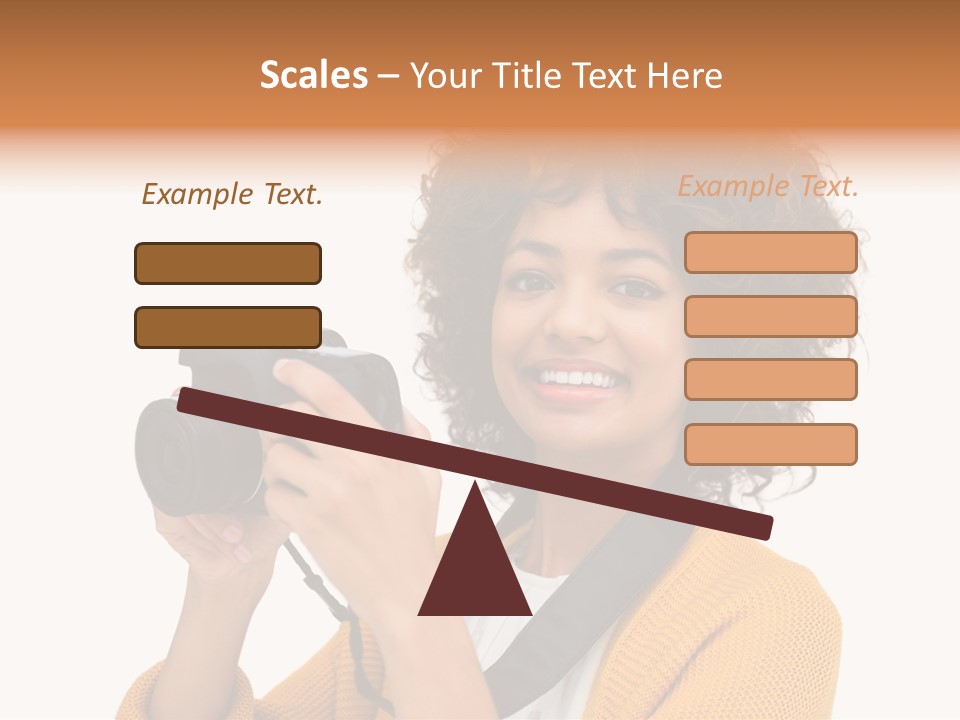 Photographing Afro Happy PowerPoint Template