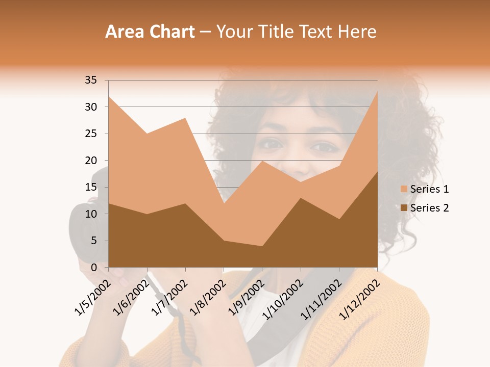 Photographing Afro Happy PowerPoint Template