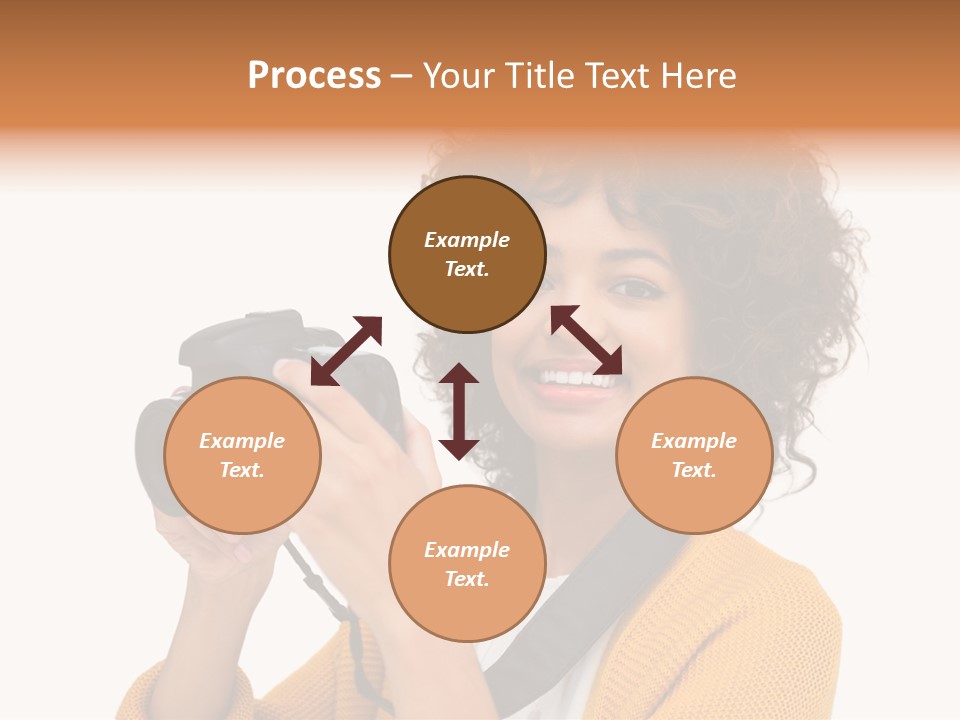 Photographing Afro Happy PowerPoint Template