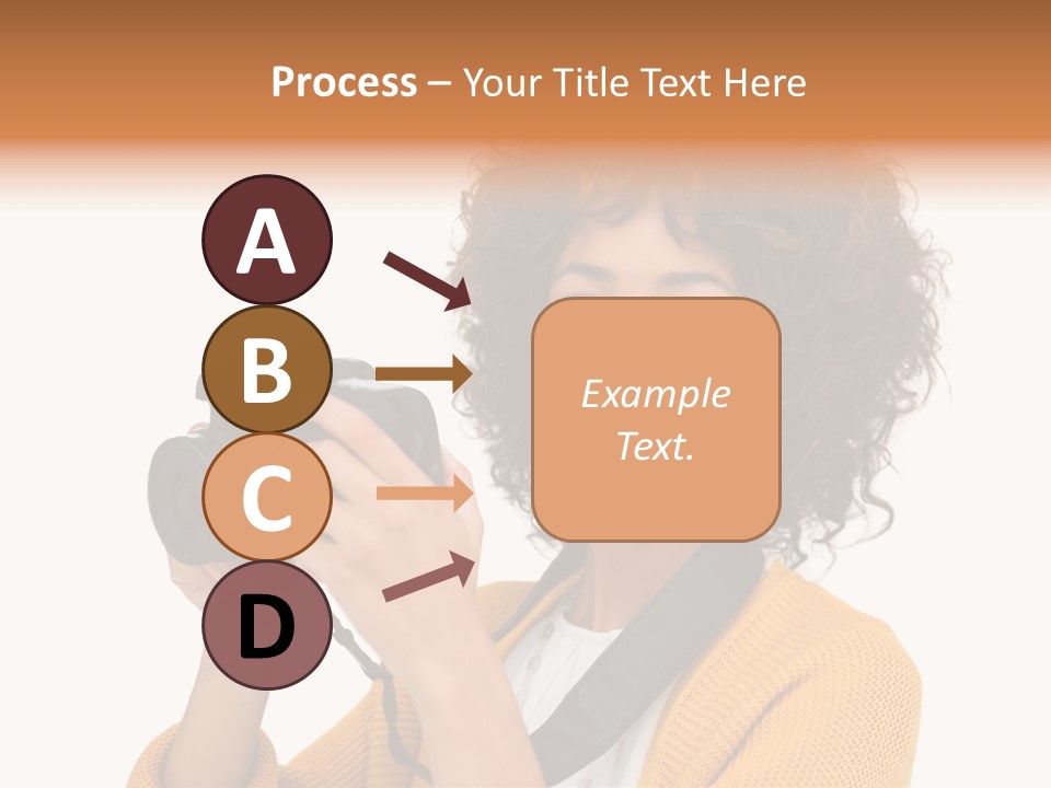 Photographing Afro Happy PowerPoint Template