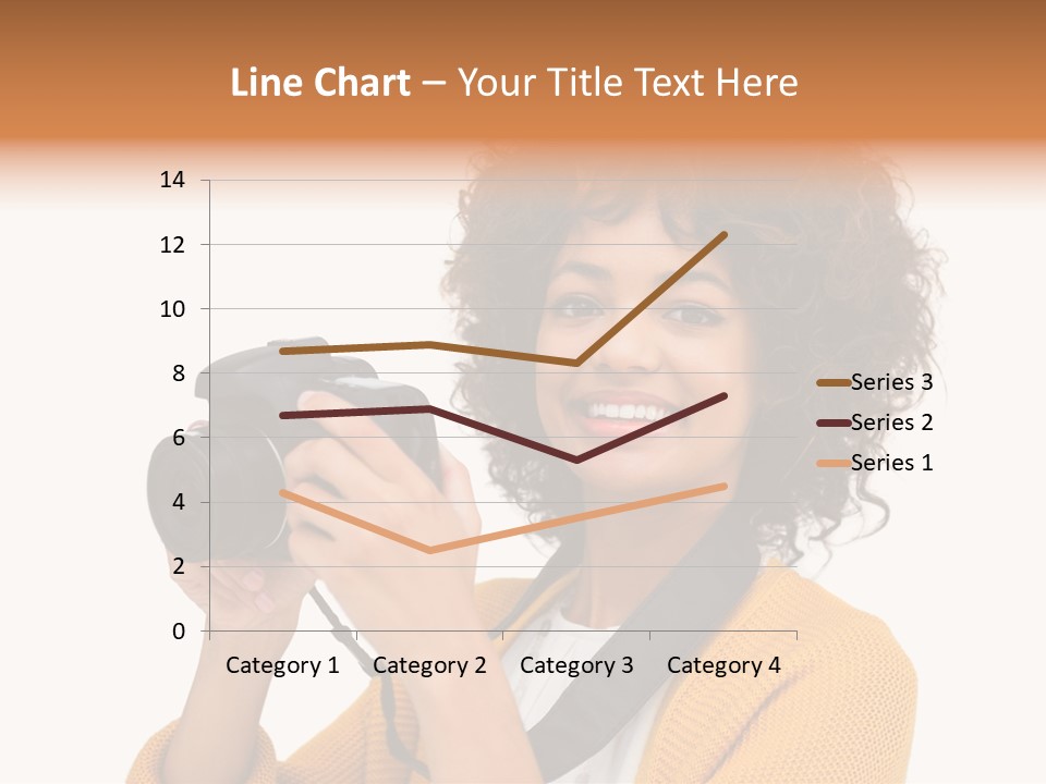 Photographing Afro Happy PowerPoint Template