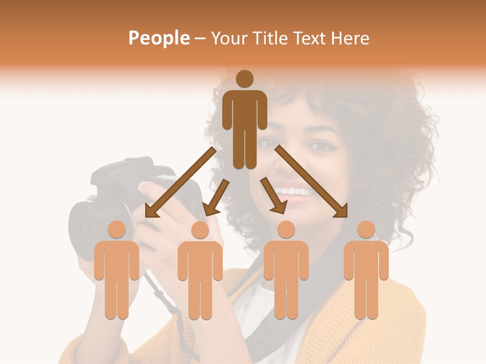 Photographing Afro Happy PowerPoint Template