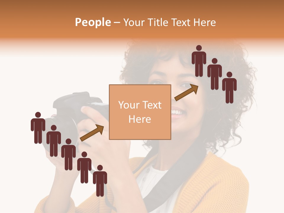Photographing Afro Happy PowerPoint Template