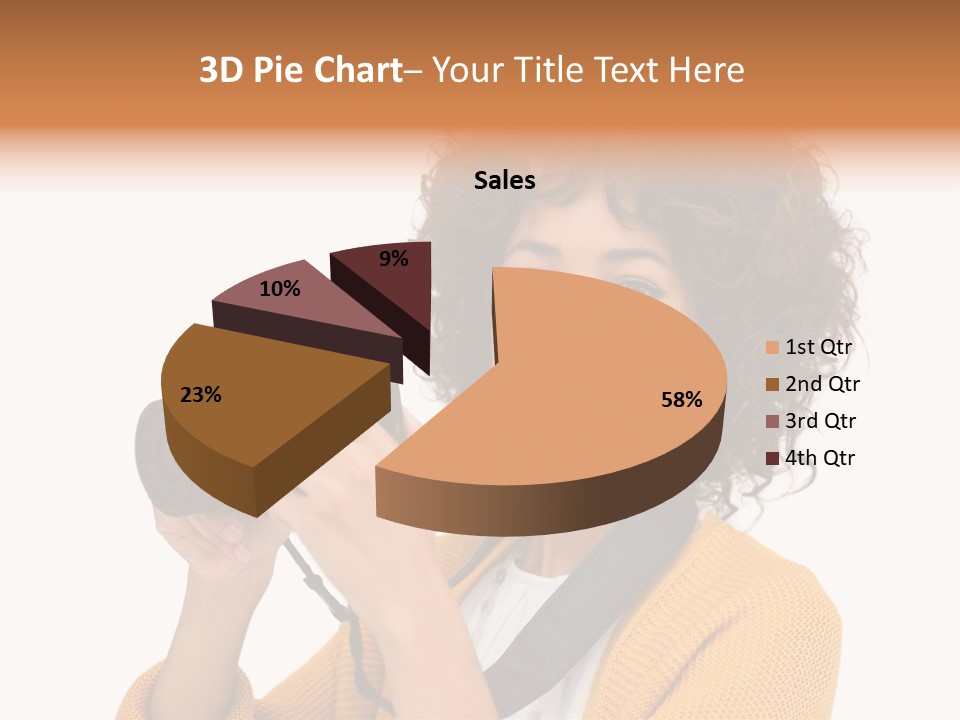 Photographing Afro Happy PowerPoint Template