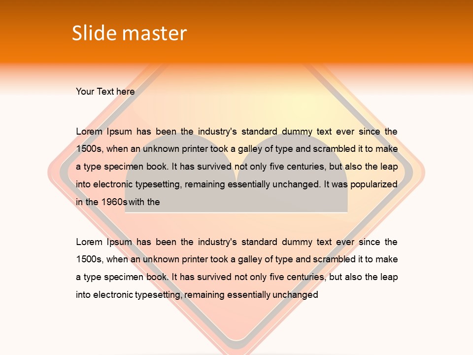 Hump Road Icon PowerPoint Template