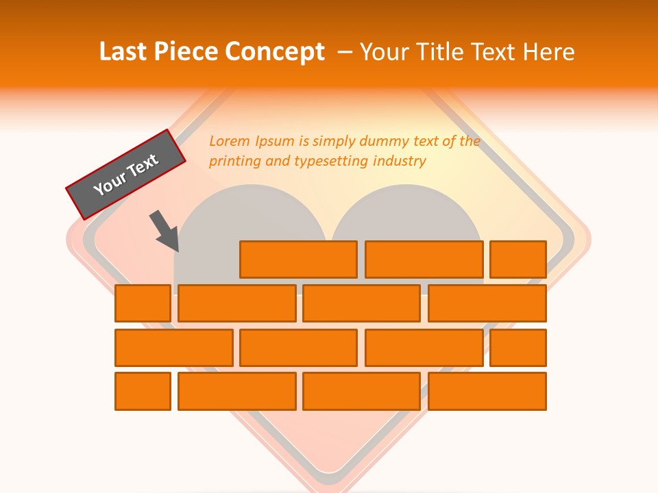 Hump Road Icon PowerPoint Template