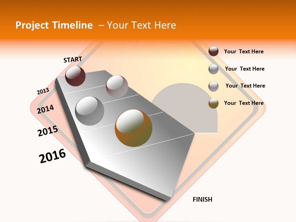 Hump Road Icon PowerPoint Template