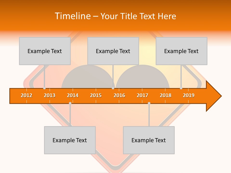 Hump Road Icon PowerPoint Template