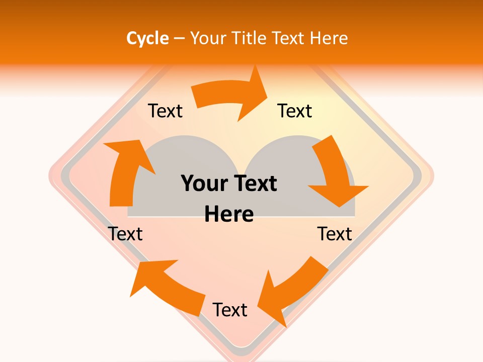 Hump Road Icon PowerPoint Template