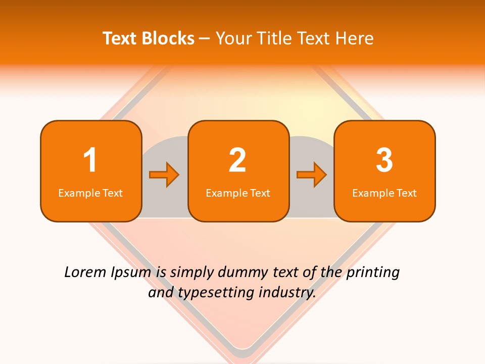 Hump Road Icon PowerPoint Template
