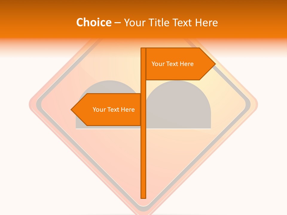 Hump Road Icon PowerPoint Template