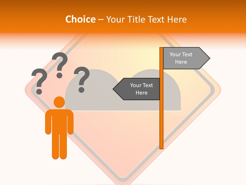 Hump Road Icon PowerPoint Template