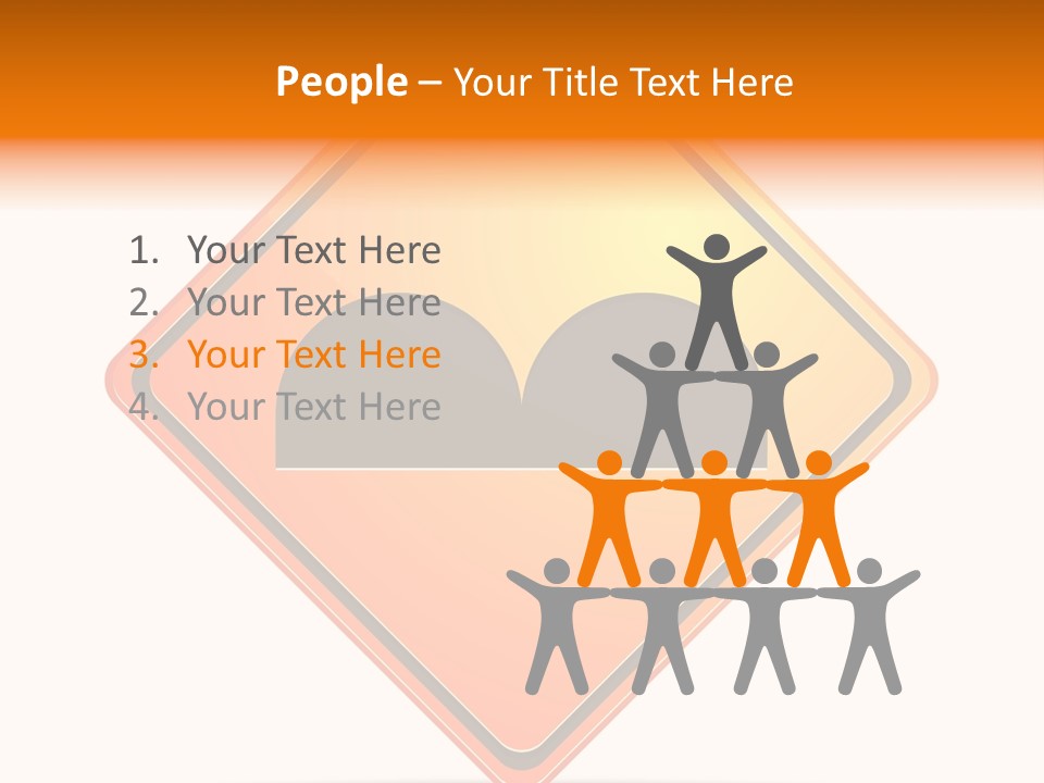 Hump Road Icon PowerPoint Template