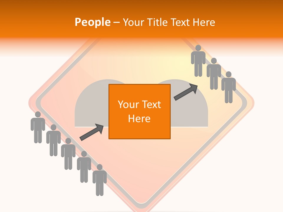 Hump Road Icon PowerPoint Template