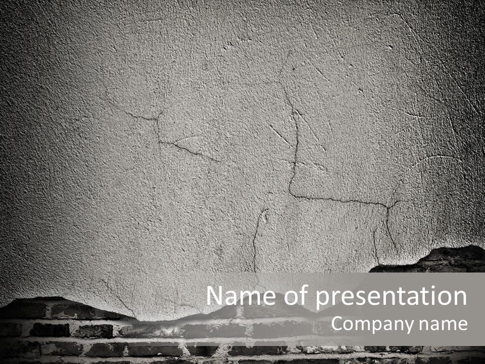 Vintage Factory Stone PowerPoint Template