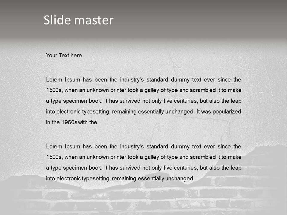 Vintage Factory Stone PowerPoint Template