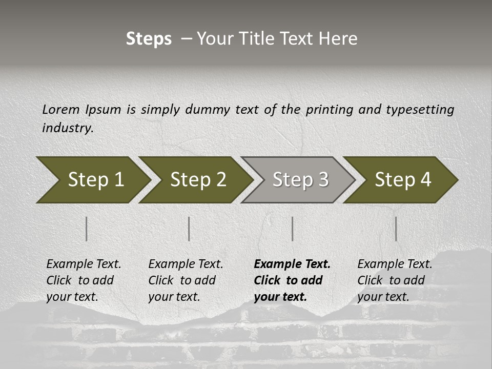 Vintage Factory Stone PowerPoint Template