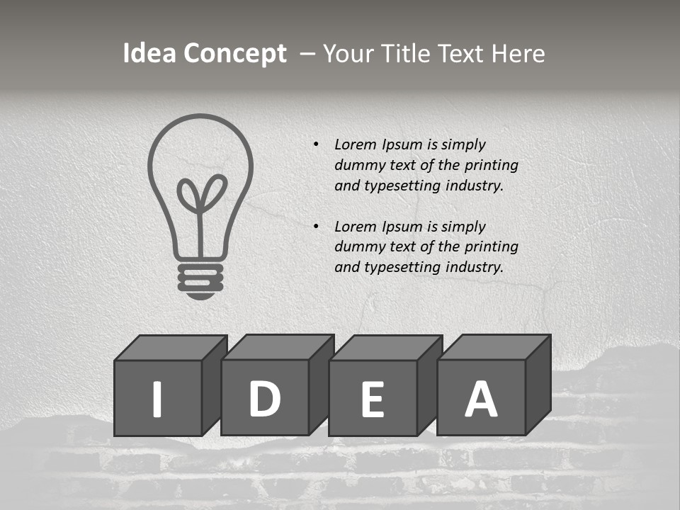 Vintage Factory Stone PowerPoint Template