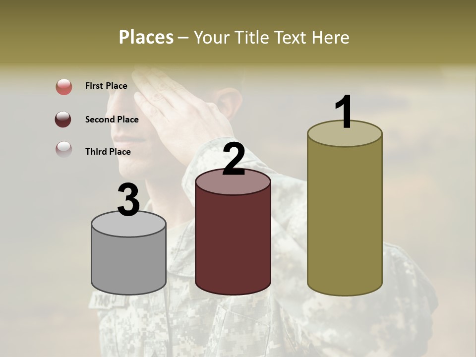 Military Peace Soldier PowerPoint Template