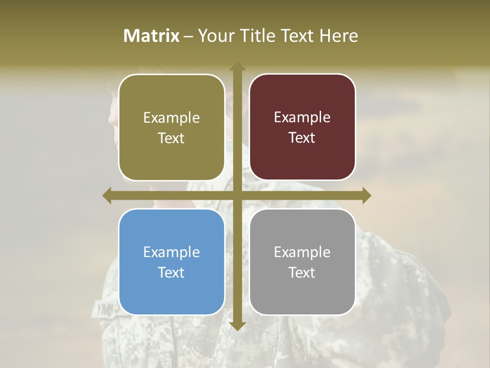 Military Peace Soldier PowerPoint Template