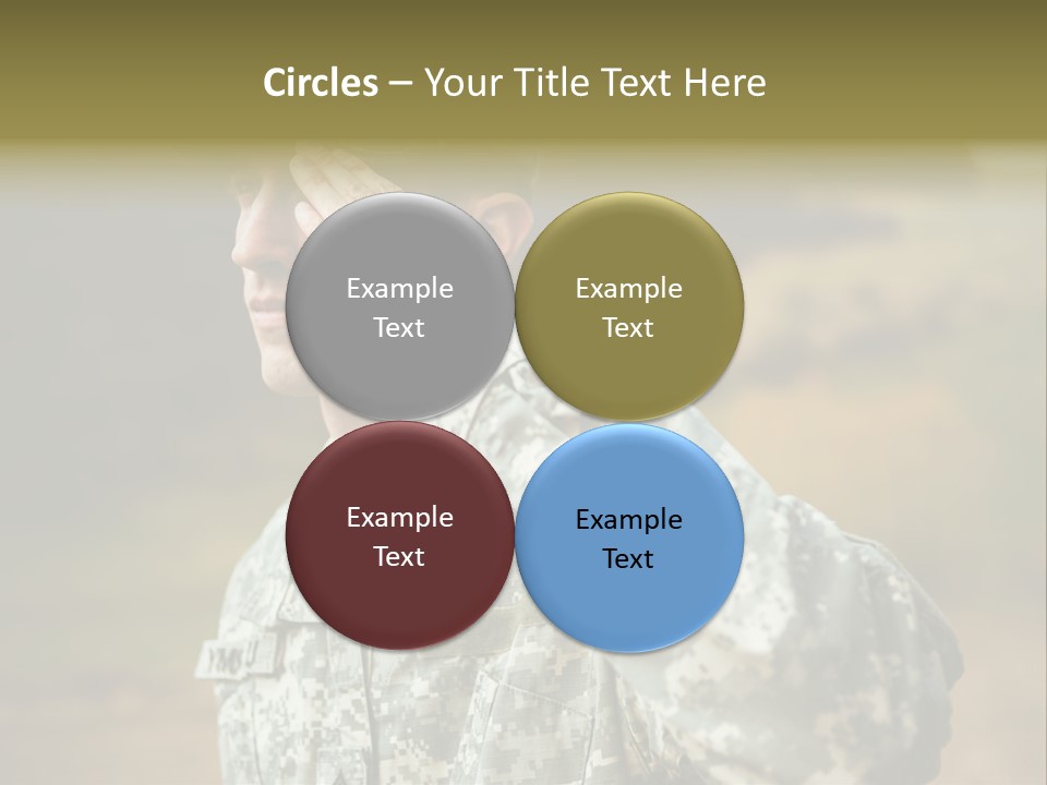 Military Peace Soldier PowerPoint Template