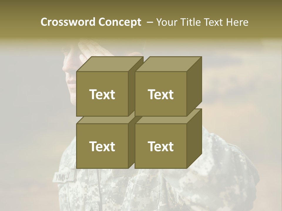 Military Peace Soldier PowerPoint Template