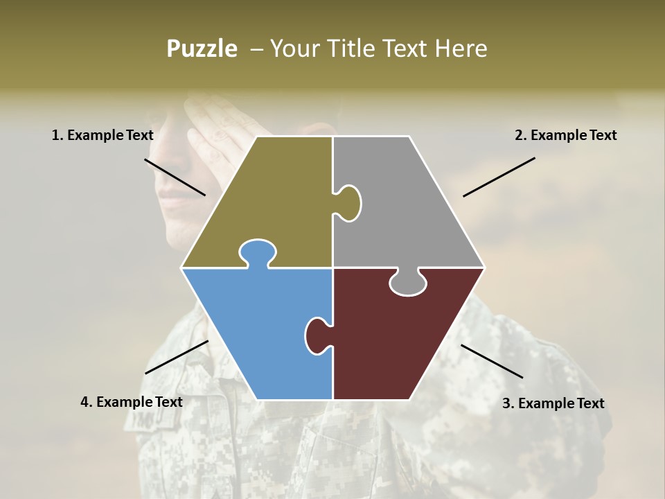 Military Peace Soldier PowerPoint Template