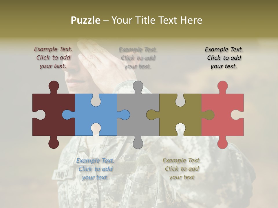 Military Peace Soldier PowerPoint Template