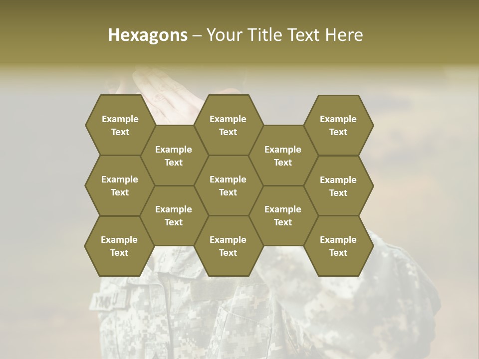 Military Peace Soldier PowerPoint Template