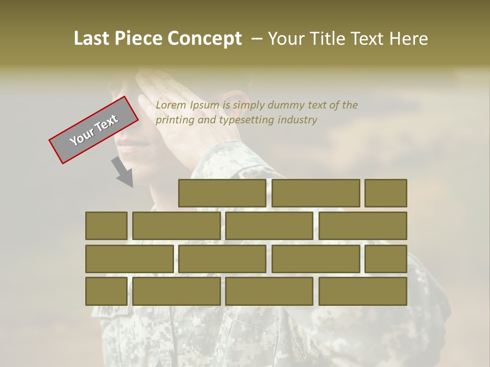 Military Peace Soldier PowerPoint Template