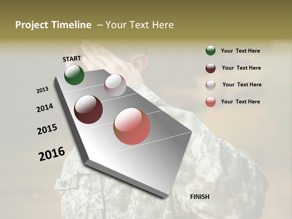 Military Peace Soldier PowerPoint Template