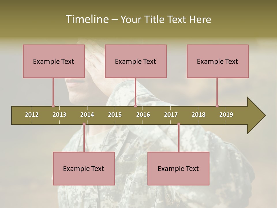 Military Peace Soldier PowerPoint Template