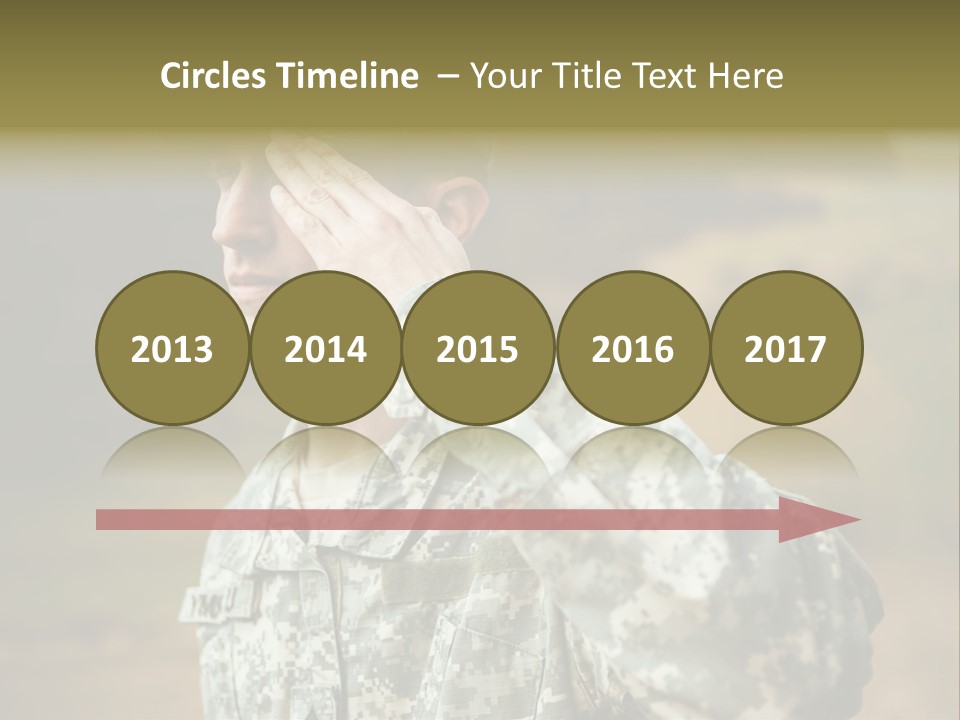 Military Peace Soldier PowerPoint Template