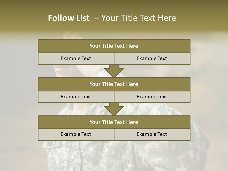 Military Peace Soldier PowerPoint Template