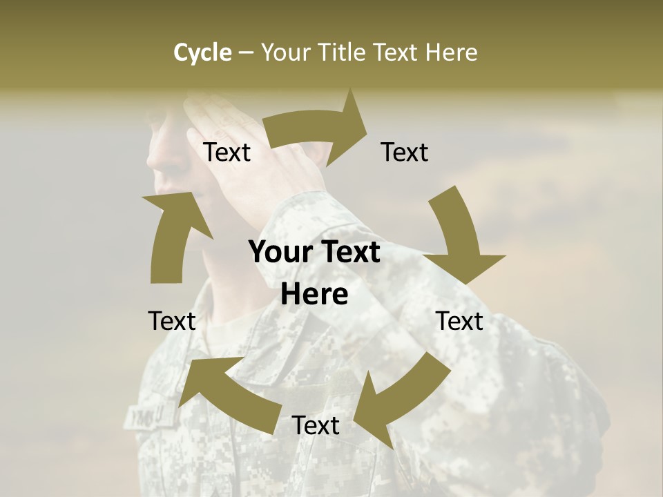 Military Peace Soldier PowerPoint Template