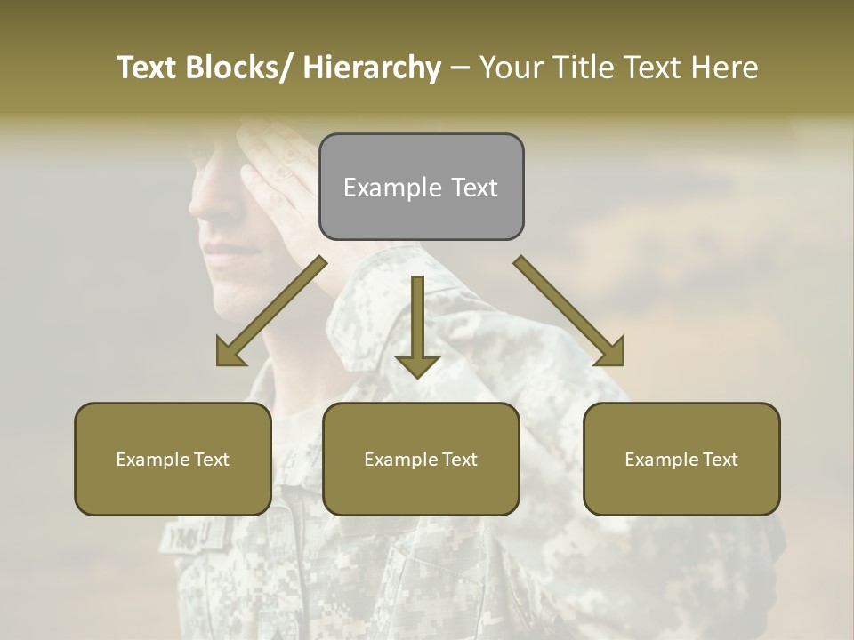 Military Peace Soldier PowerPoint Template