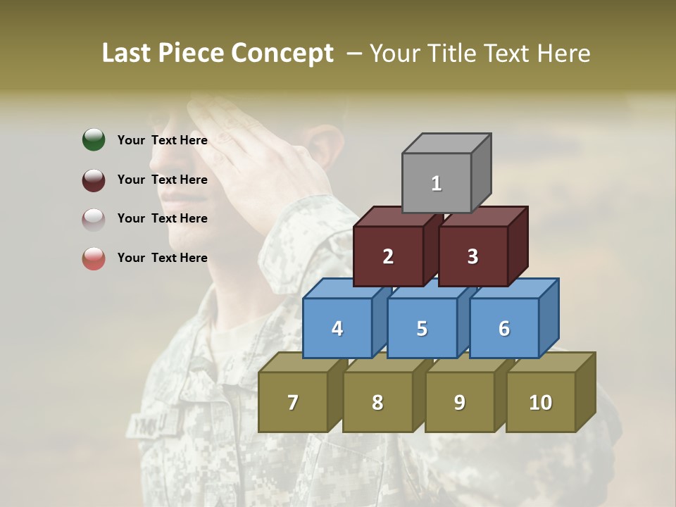 Military Peace Soldier PowerPoint Template
