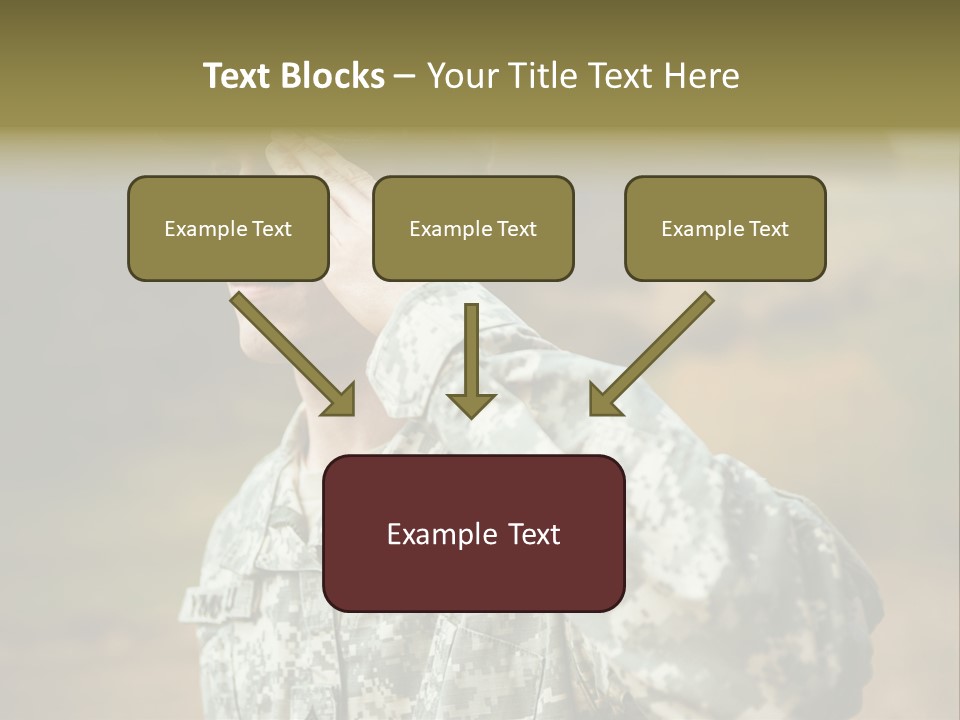 Military Peace Soldier PowerPoint Template