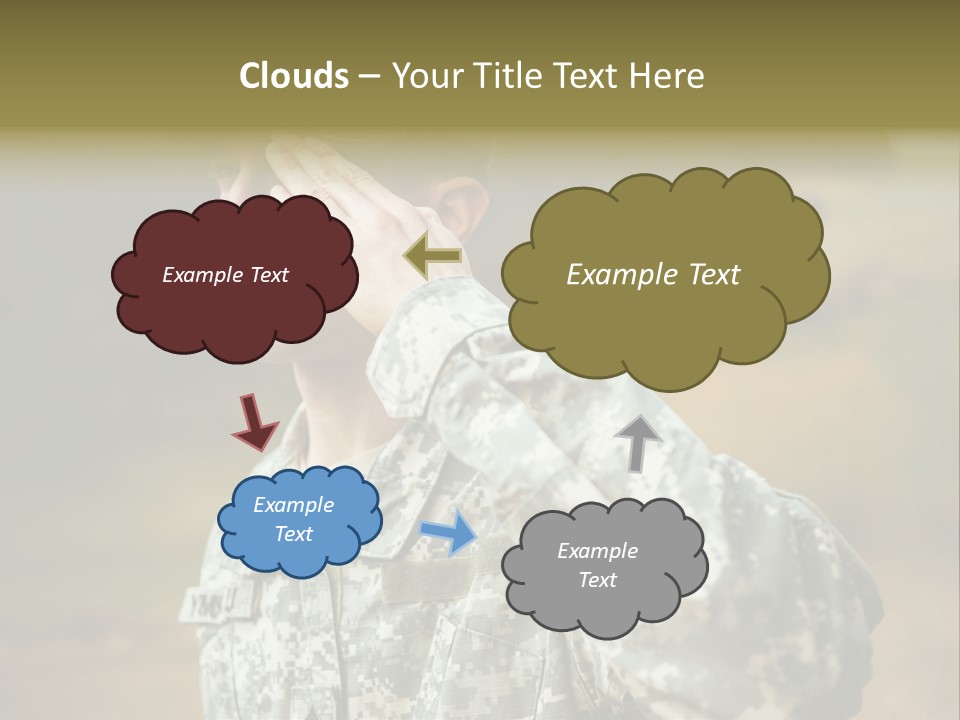 Military Peace Soldier PowerPoint Template