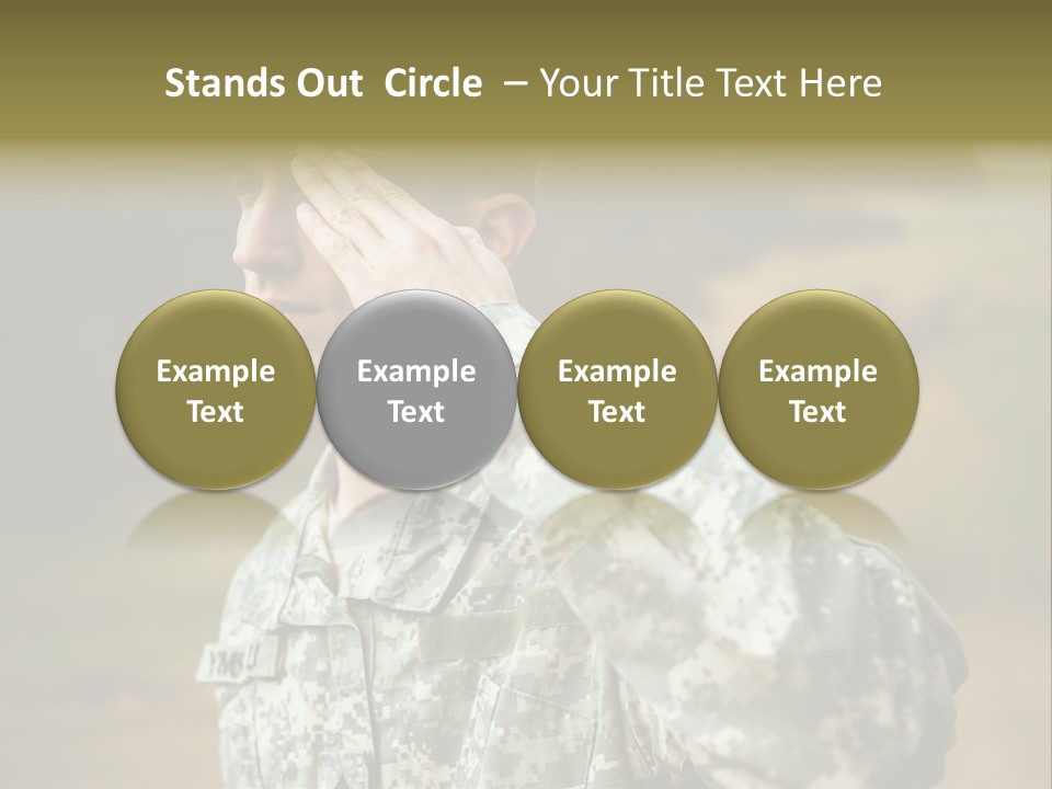 Military Peace Soldier PowerPoint Template
