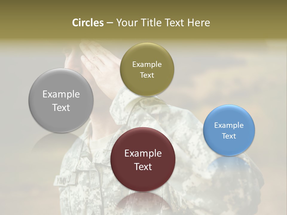 Military Peace Soldier PowerPoint Template