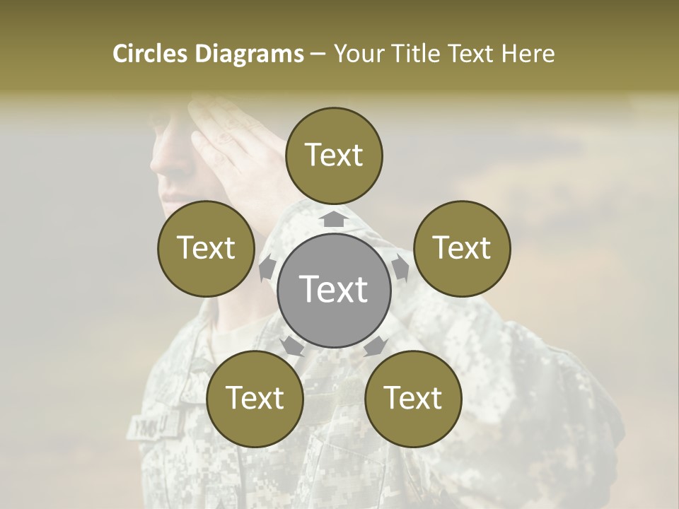 Military Peace Soldier PowerPoint Template