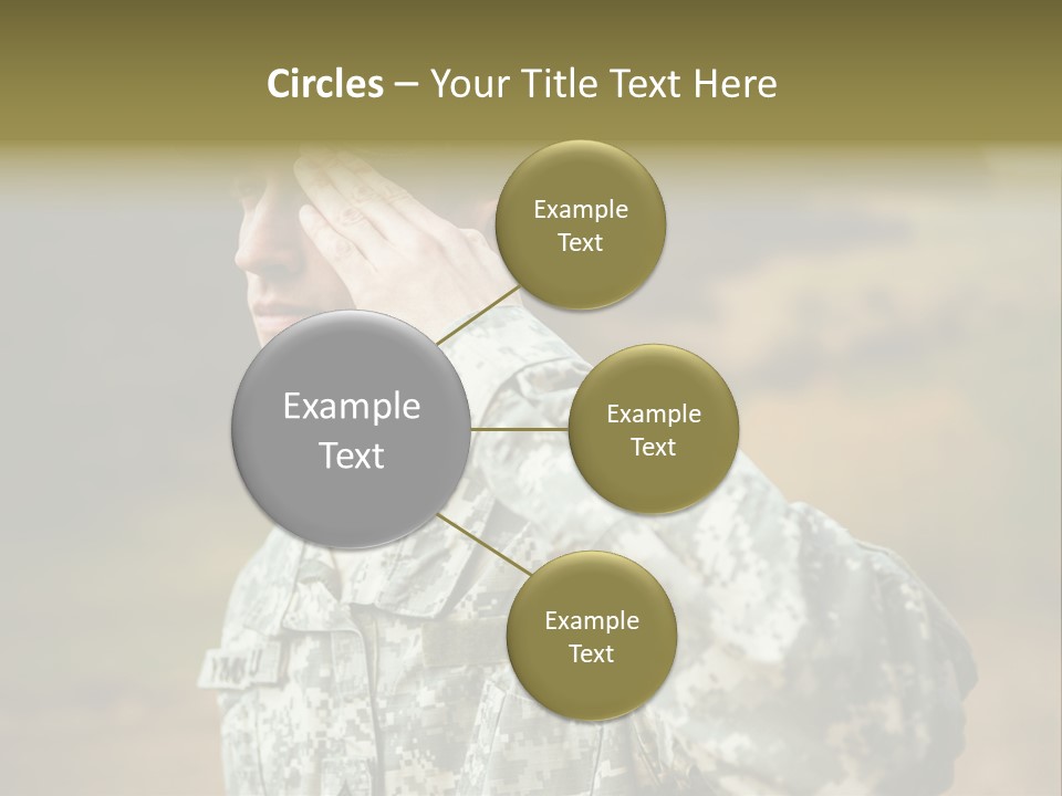 Military Peace Soldier PowerPoint Template