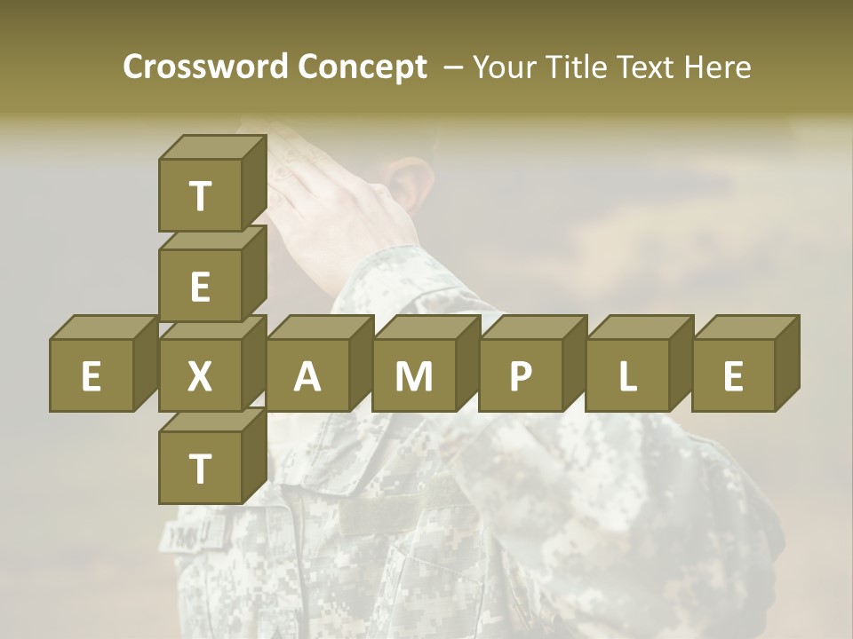 Military Peace Soldier PowerPoint Template