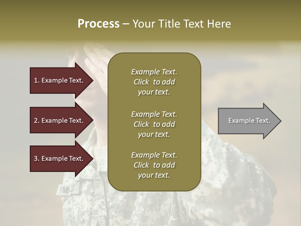 Military Peace Soldier PowerPoint Template