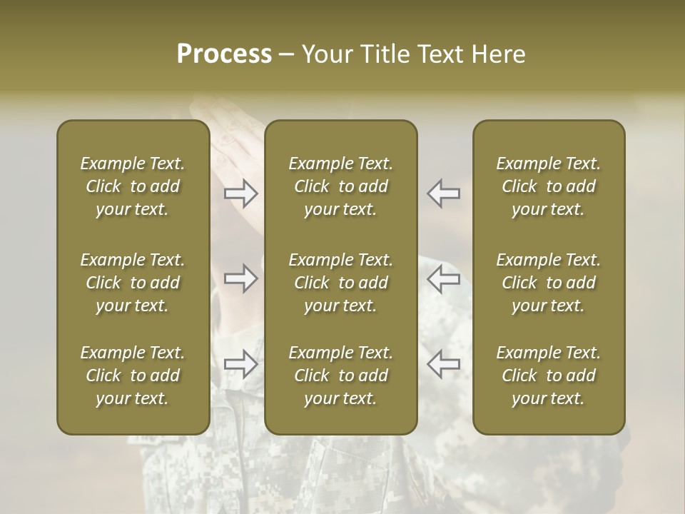 Military Peace Soldier PowerPoint Template