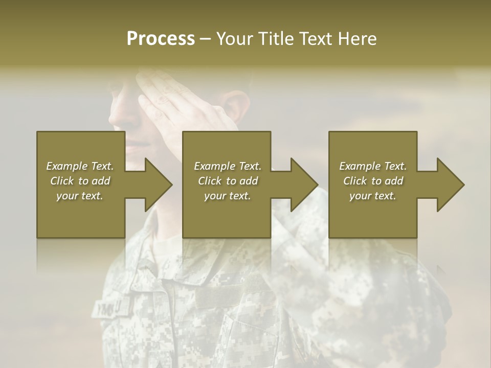 Military Peace Soldier PowerPoint Template