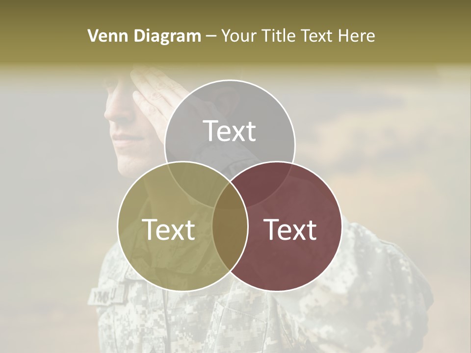 Military Peace Soldier PowerPoint Template