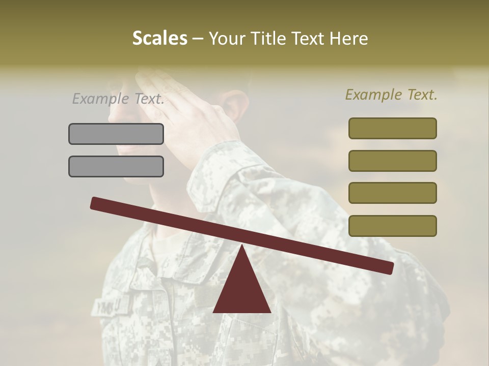 Military Peace Soldier PowerPoint Template