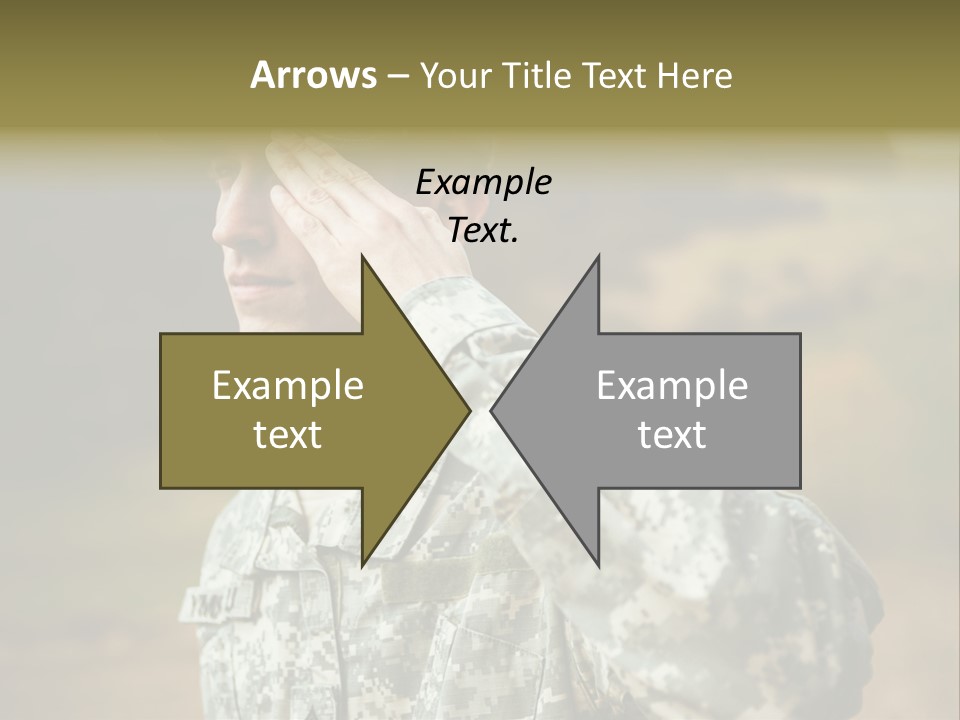 Military Peace Soldier PowerPoint Template